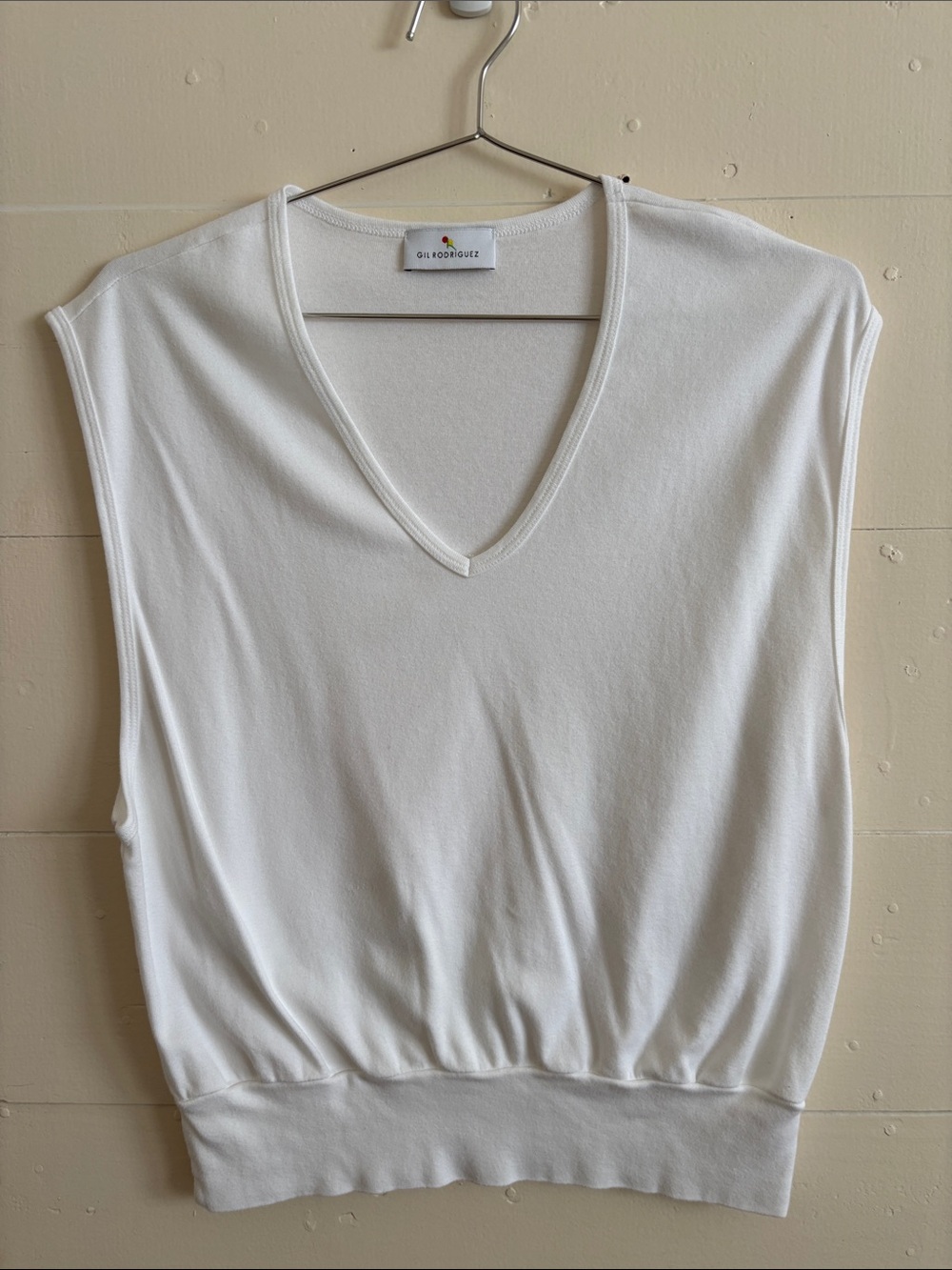 Gil Rodriguez Billie Oversized Vest - White - S